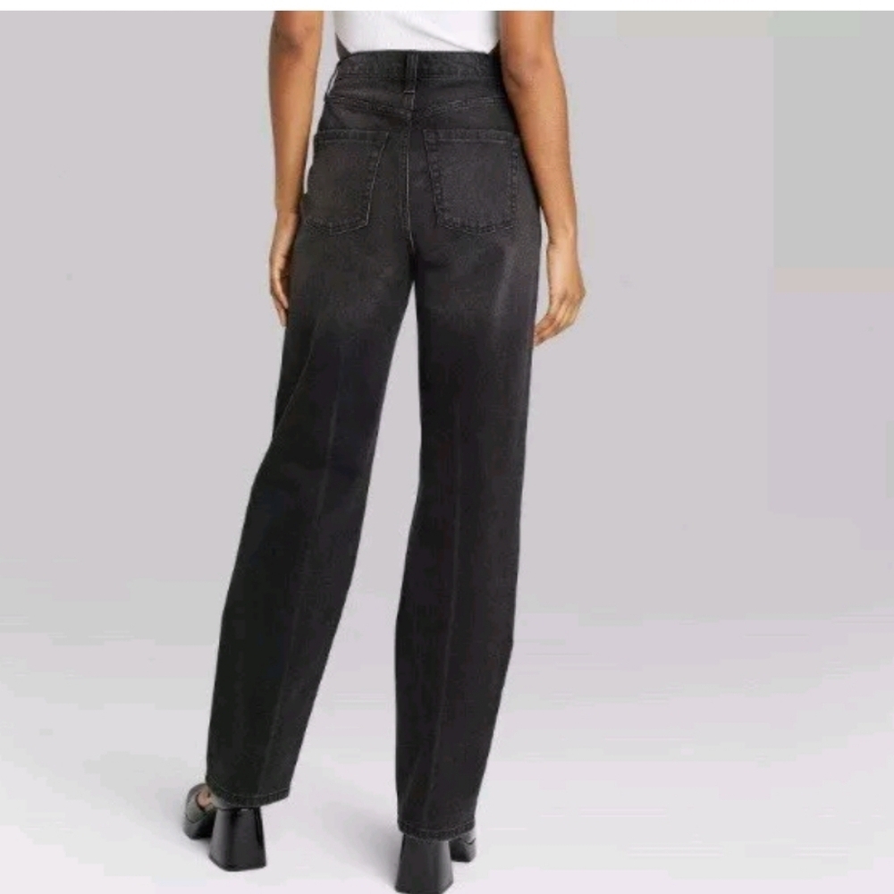 Wild Fable High-Rise Straight EasyRigid Black Wash Jeans Size 6/32" - Picture 2 of 16